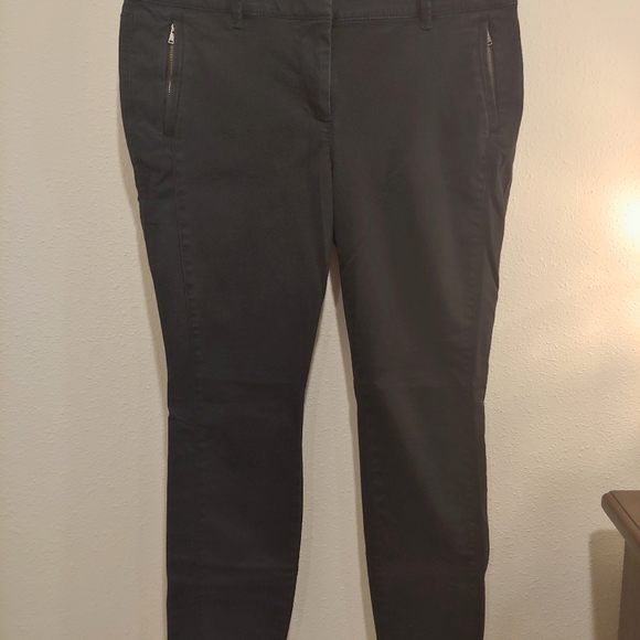 Loft Marisa Cut Ankle Skinny Pants Size 8 Petite Black - Picture 8 of 10